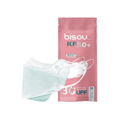 Khẩu Trang KF30+ Bisou Xanh Bịch 10 Cái